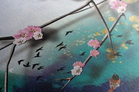 Картина на платно – Клони на дърво по време на пълнолуние