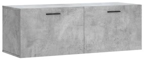 830152 vidaXL Стенен шкаф, бетонно сив, 100x36,5x35 см, инженерно дърво