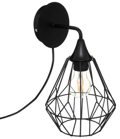 Лампа за стена atmosphera Flave, 19 cm, Метал, Черен