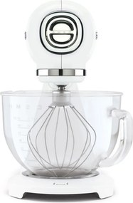 Планетарен миксер SMEG SMF15WHEU, 1000 W, 4.8 л, 10 скорости, Директно задвижване, Крачета против хлъзгане, Бял