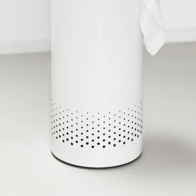 Кош за пране Brabantia 90300241, 60 л, Корков капак, Пълнене без отваряне, Вентилационни отвори, Бял