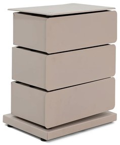 Сиво-бежов метален скрин с чекмеджета 37x54,5 cm Joey - Spinder Design