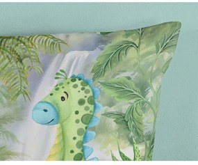 Зелено единично удължено памучно детско спално бельо 140x220 cm Dani – Good Morning