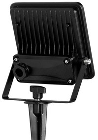 Интелигентен прожектор черен 12,8 см с LED IP65 с наземна шина - Ruud