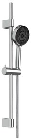 Душ комплект от неръждаема стомана в сребрист цвят с подвижен държач 70 cm Softwater – Wenko