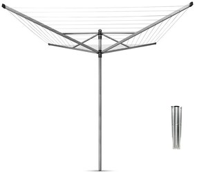 Градинска сушилня за дрехи в сребрист цвят 50 m Lift-O-Matic – Brabantia