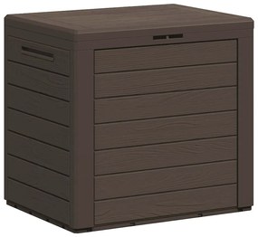 152194 vidaXL Градински сандък за съхранение кафяв 58,5x46x55 см полипропилен