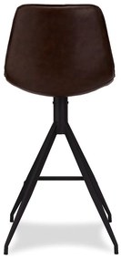 Комплект от 2 тъмнокафяви бар столове Isabel - Furnhouse