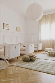 Зелен ръчно изработен памучен детски килим подходящ за пране 90x120 cm Vichy – Lorena Canals