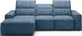 Ъглов диван Cenedra mini-ляв-Син