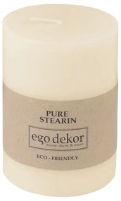 Кремаво-бяла свещ Friendly, време на горене 37 ч. Eco - Eco candles by Ego dekor