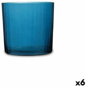 Чаша Bohemia Crystal Optic цвят тюркоаз Cтъкло 350 ml (6 броя)