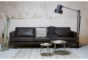 Черен диван от изкуствена кожа 277 cm Rodeo – WOOOD