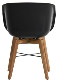 Черни пластмасови градински столове в комплект от 2 броя Amalia - Hartman