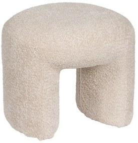 Бежова табуретка от плат букле Suave – Ixia