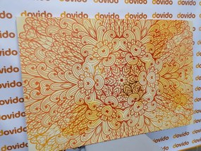 Картина на платно – Златна етническа Мандала