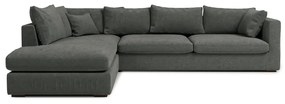 Сив ъглов диван (ляв ъгъл) Comfy - Scandic