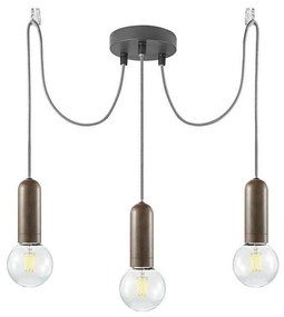 Leuchten Direkt 14776-48 - Пендел TURN ME 3xE27/60W/230V паяк