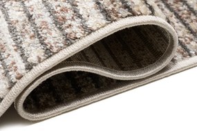 Модерен килим в кафяви нюанси с тънки ивици Ширина: 80 см | Дължина: 150 см