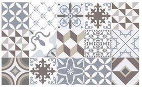 Водоустойчив стикер за под Кафяв стил, 100 x 60 cm - Ambiance