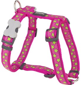 Каишка за Куче Red Dingo STYLE STARS LIME ON HOT PINK 45-66 cm 36-59 cm