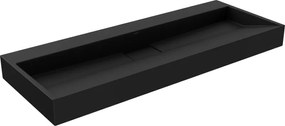 Mexen Ava умивалник за плот от конгломерат B/O 120 x 46 cm, черен - 23011270