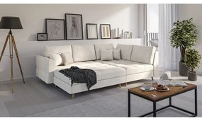 Кремава табуретка за крака Ariella - Ropez