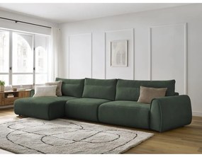 Тъмнозелен ъглов диван Aden – Bobochic Paris