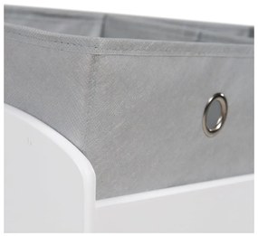 Бял/сив органайзер за детски играчки 63,5x29,5x60 cm Miffy – Roba