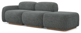 Сив модулна лежанка (ляв ъгъл) Ailani – Makamii