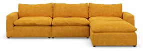 Променлив ъглов диван в цвят охра и жълто Moonlight - Furninova