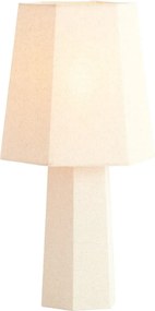 Кремава настолна лампа с текстилен абажур (височина 50 cm) Musabo – Light &amp; Living
