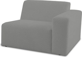 Сив модулен диван от букле (десен ъгъл) Roxy – Scandic