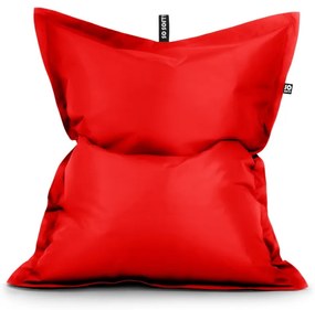 Червен пуф от изкуствена кожа Pad L – So Soft?