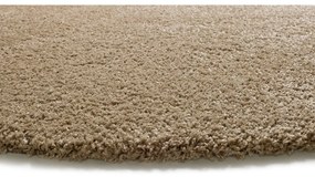 Светлокафяв кръгъл килим ø 130 cm Norge – Universal