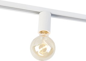 E27 Фитинг с релсова окачване за 1-фазова релса бяла - Jeana