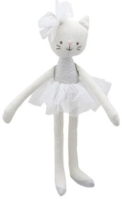 The Puppet Company - Парцалена кукла Котка с пачка в бяло, серия Танцьорите на Wilberry, 35см.