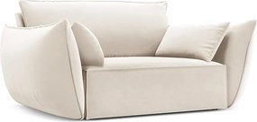 Бежово кадифено кресло Vanda – Mazzini Sofas