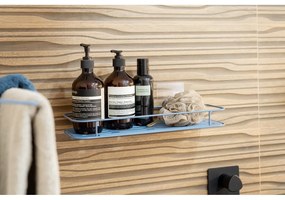 Светлосин самоносещ се метален рафт за баня Grena - Compactor