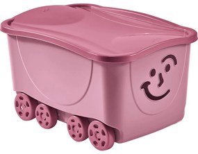 Кутия за Съхранение с Капак Mondex Fancy Smile С колела 58 x 39 x 32 cm