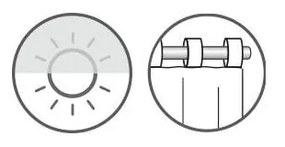 Бяла римска ролетна щора 80x120 cm – Sehlbach
