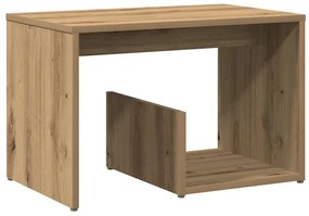 856541 vidaXL Странична маса, дъб артизан, 59x36x38 см, инженерно дърво