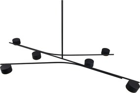 Черно метално висящо осветително тяло Coda – Trio Select