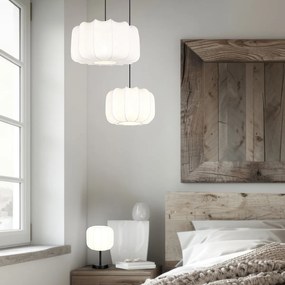 Japandi висяща лампа черна с бяло 25 см - Madleine