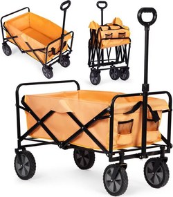 Сгъваема транспортна количка 100 кг – градинска и плажна количка на колела