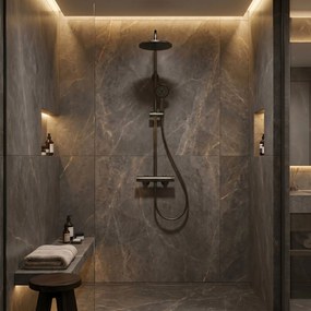 Душ комплект без чучур с термостат Rea Lungo Titan