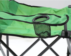 Туристически сгъваем стол зелен