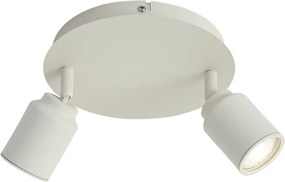 Модерен спот за баня бежов 2 светлини IP44 - Ducha