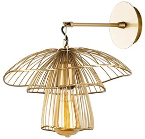 Стенна лампа в златист цвят, височина 36 cm Root - Squid Lighting