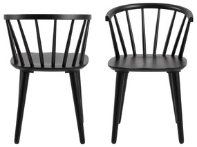 Черен трапезен стол Ida – Actona